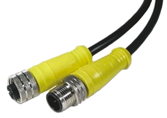 Brad from Molex Female 4 way M12 to Male 4 way M12 Sensor Actuator Cable, 2 m