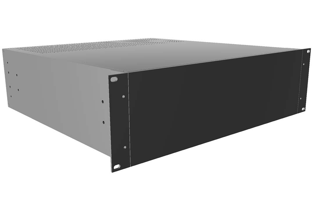 Hammond Black Aluminium Instrument Case, 133 x 422 x 457mm