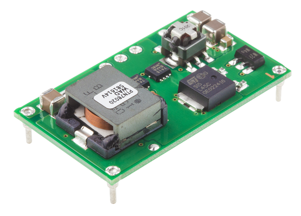 Texas Instruments, PTN78020WAD Step-Down Switching Regulator, 1-Channel 6A 7-Pin, DIP Module