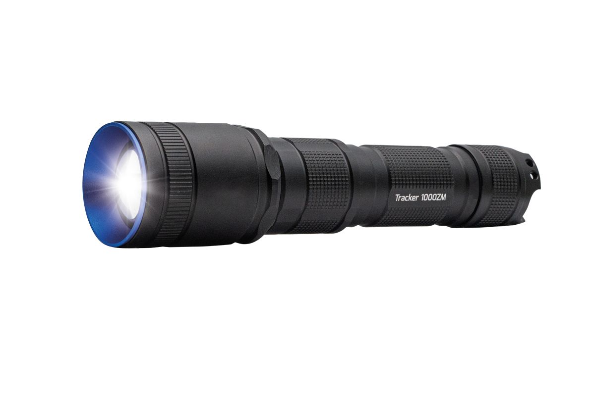 Nightsearcher Flashlight Torch Black - Rechargeable 1000, 166.5 mm