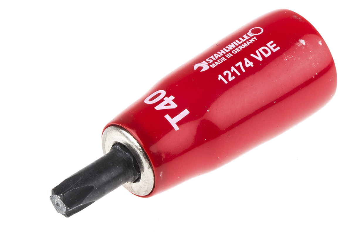 STAHLWILLE 3/8 in Drive Bit Socket, Torx Bit, T40, VDE/1000V, 67 mm Overall Length