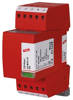 Dehn, DR Modular Surge Protector 440 V ac Maximum Voltage Rating 8kA Maximum Surge Current Surge Arrester