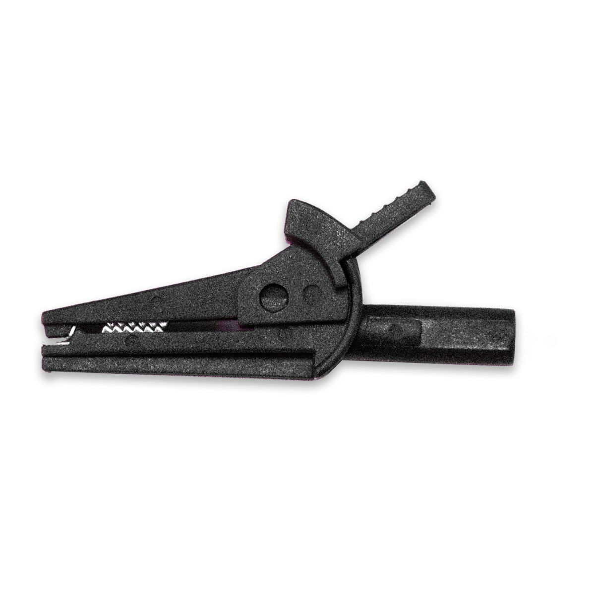 Mueller Electric Crocodile Clip Crocodile Clip Connection, Nickel-Plated Steel Contact, 6A, Black