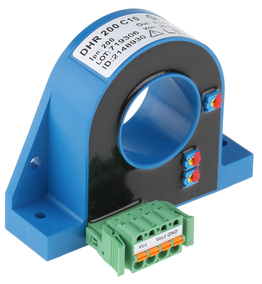 LEM DHR Series Current Transformer, 200A Input, 200:1, 32mm Bore, 20 → 50 V dc
