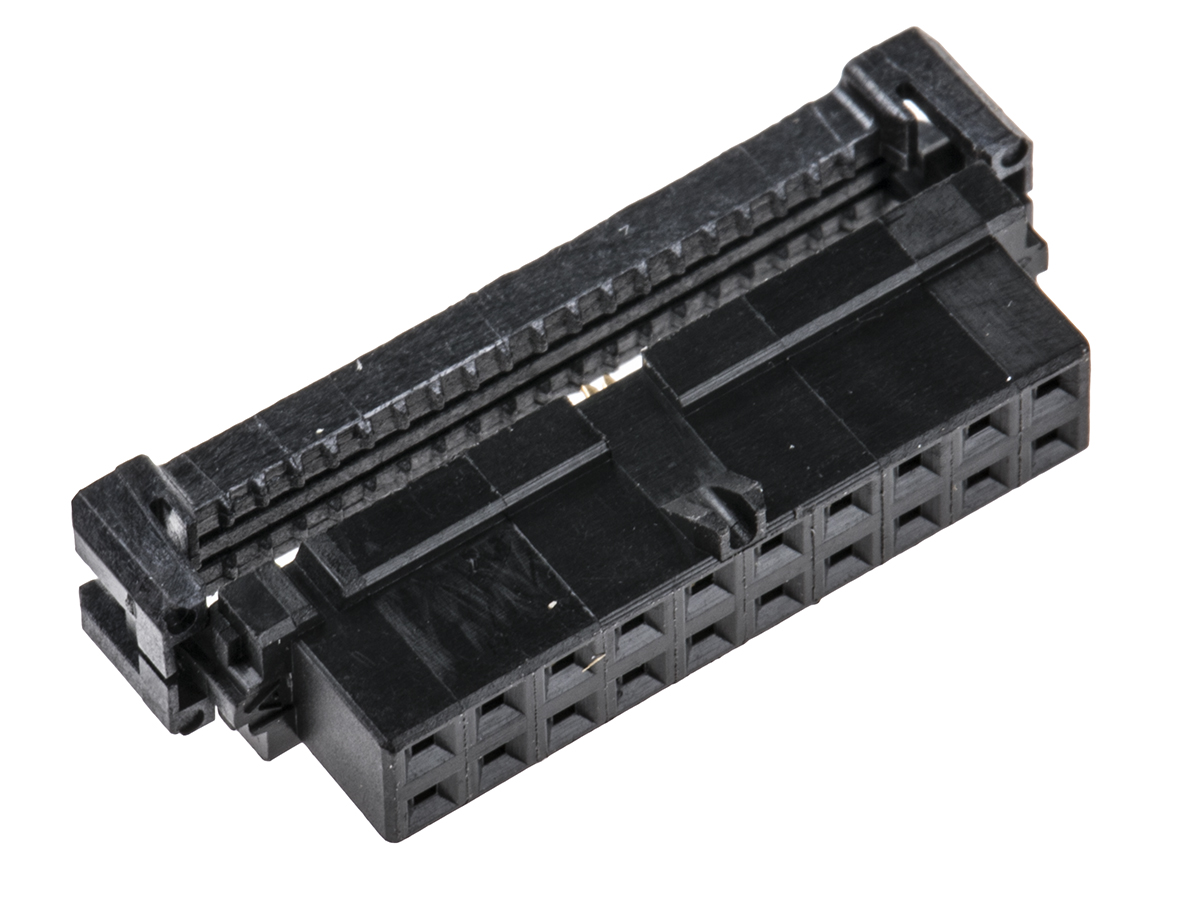 TE Connectivity 20-Way IDC Connector Socket for Cable Mount, 2-Row