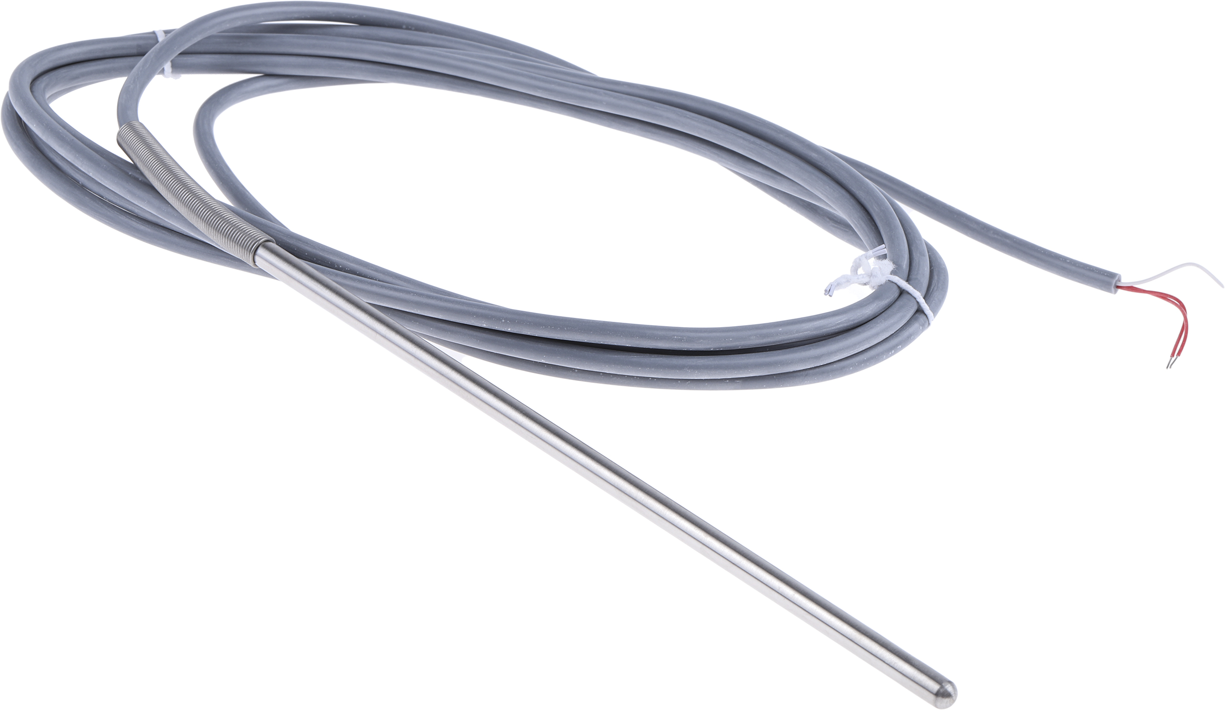 Correge PT100 RTD Sensor, 6mm Dia, 200mm Long, 3 Wire, Probe, Classe A +200°C Max