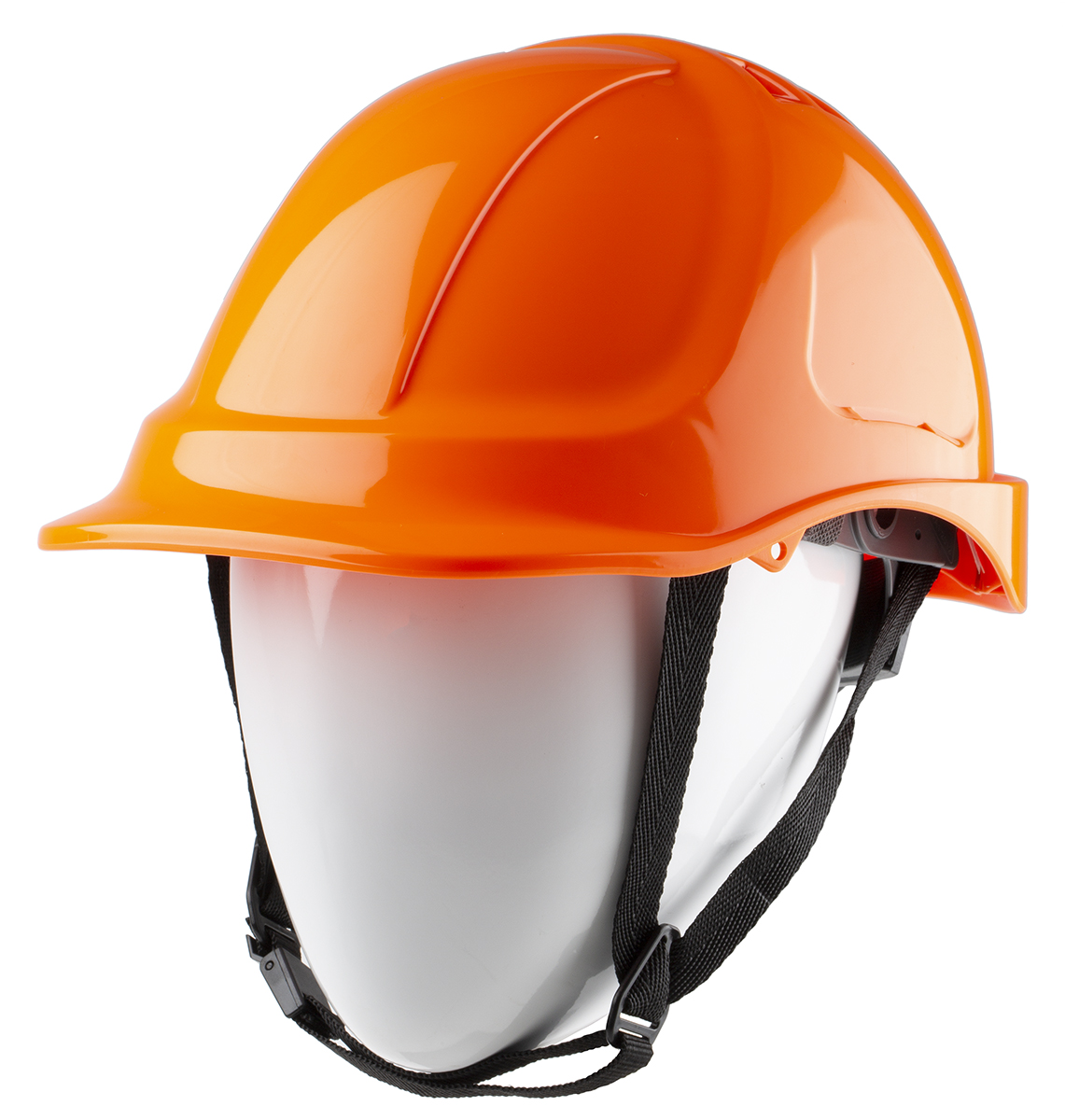 Portwest Orange Safety Helmet with Chin Strap, Ventilated