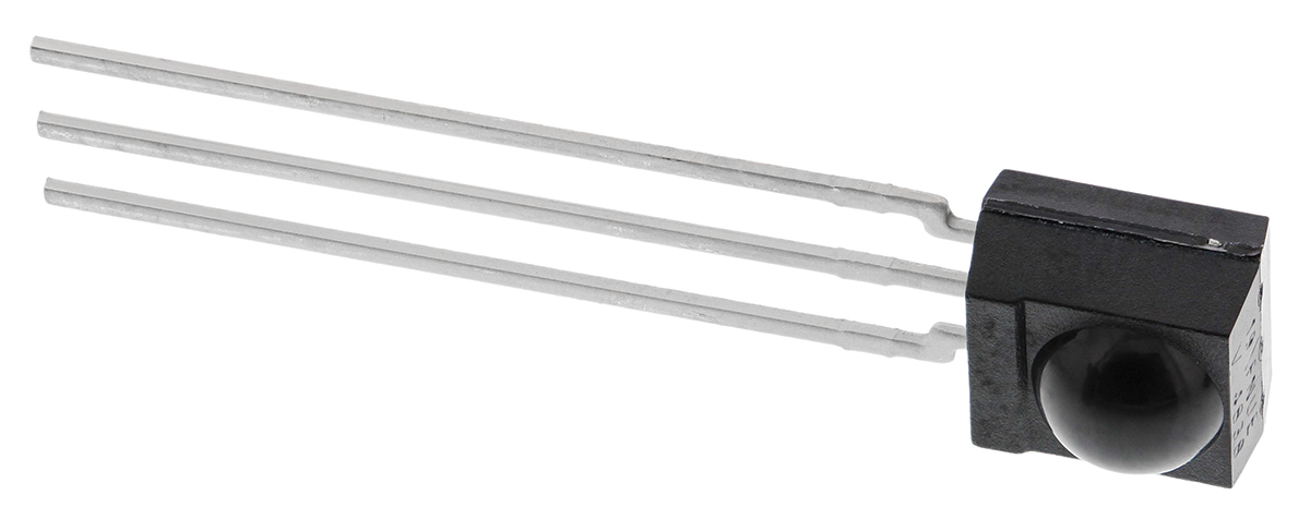 Vishay TSOP4838, 38kHz IR Receiver, 950nm, 45m Range, 2.5 V - 5.5V, Through Hole, 6 x 5.6 x 6.95mm