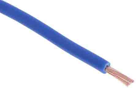 RS PRO Blue 1.5mm² Hook Up Wire, 16 AWG, 30/0.2 mm, 305m, PVC TI3 Insulation