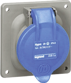 Legrand IP44 Blue Socket, Rated At 16A
