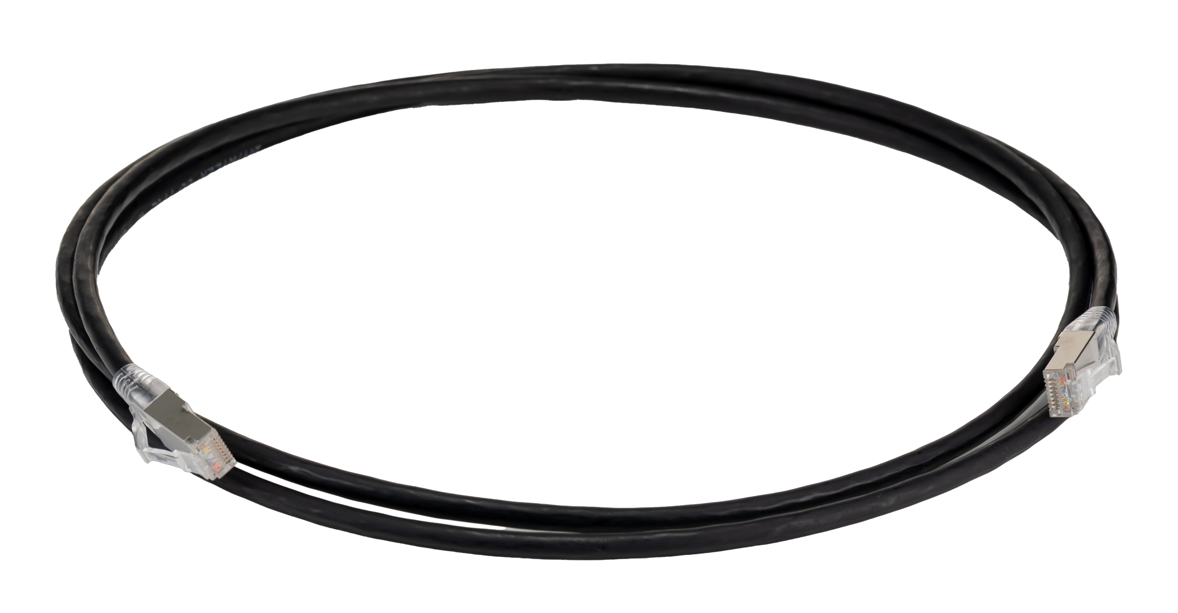 HellermannTyton Connectivity, 2m Cat6a, Black RJ45 to RJ45, S/FTP, Terminated