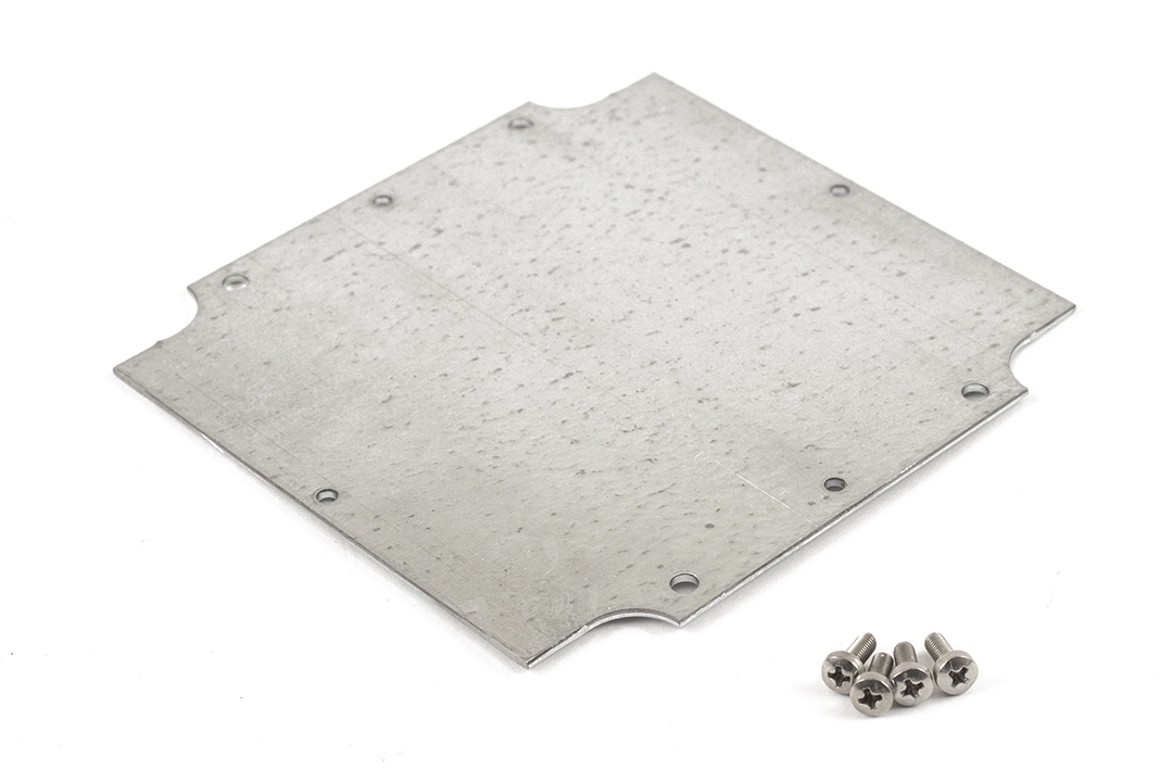 Hammond Steel Mounting Plate, 119mm W, 119mm L for Use with 1554 &amp; 1555 N, N2 &amp; P2 Enclosure, P