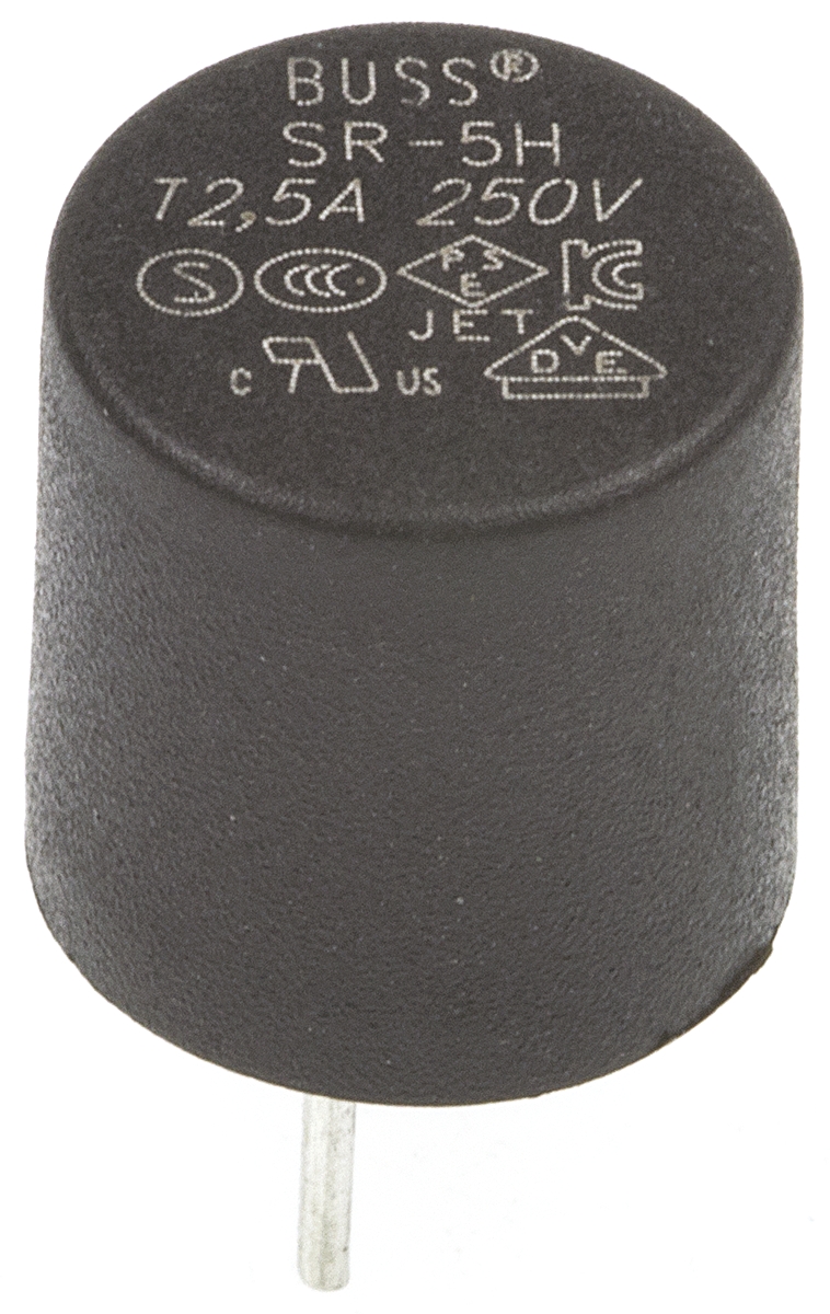 Eaton PC Board Non Resettable Fuse, Radial 2.5A, 300V ac