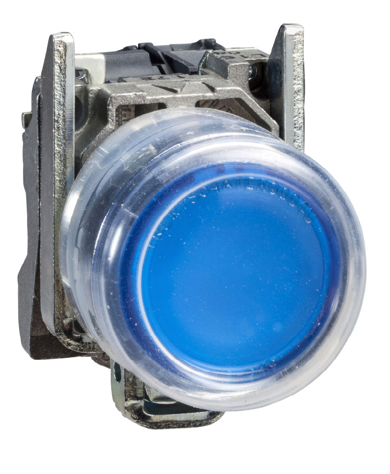 Schneider Electric XB4 Series Illuminated Push Button Complete Unit, 22mm Cutout, SPST-NO, IP65