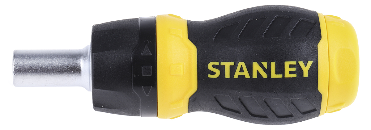Stanley 1/4 in Hexagon Phillips, Pozidriv, Slotted Ratchet Screwdriver