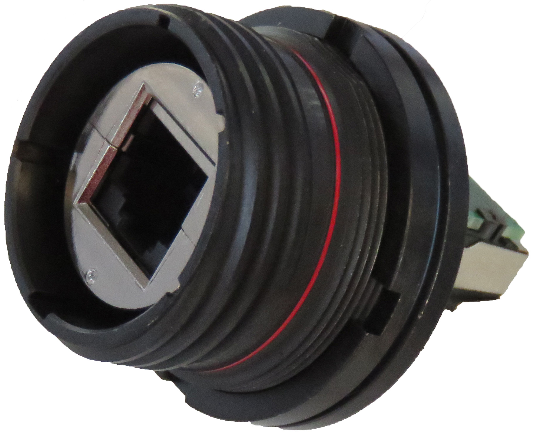 Amphenol Socapex RJFTV6 Series Female RJ45 Connector, Jam Nut, Cat6 1 Port 8 -Way