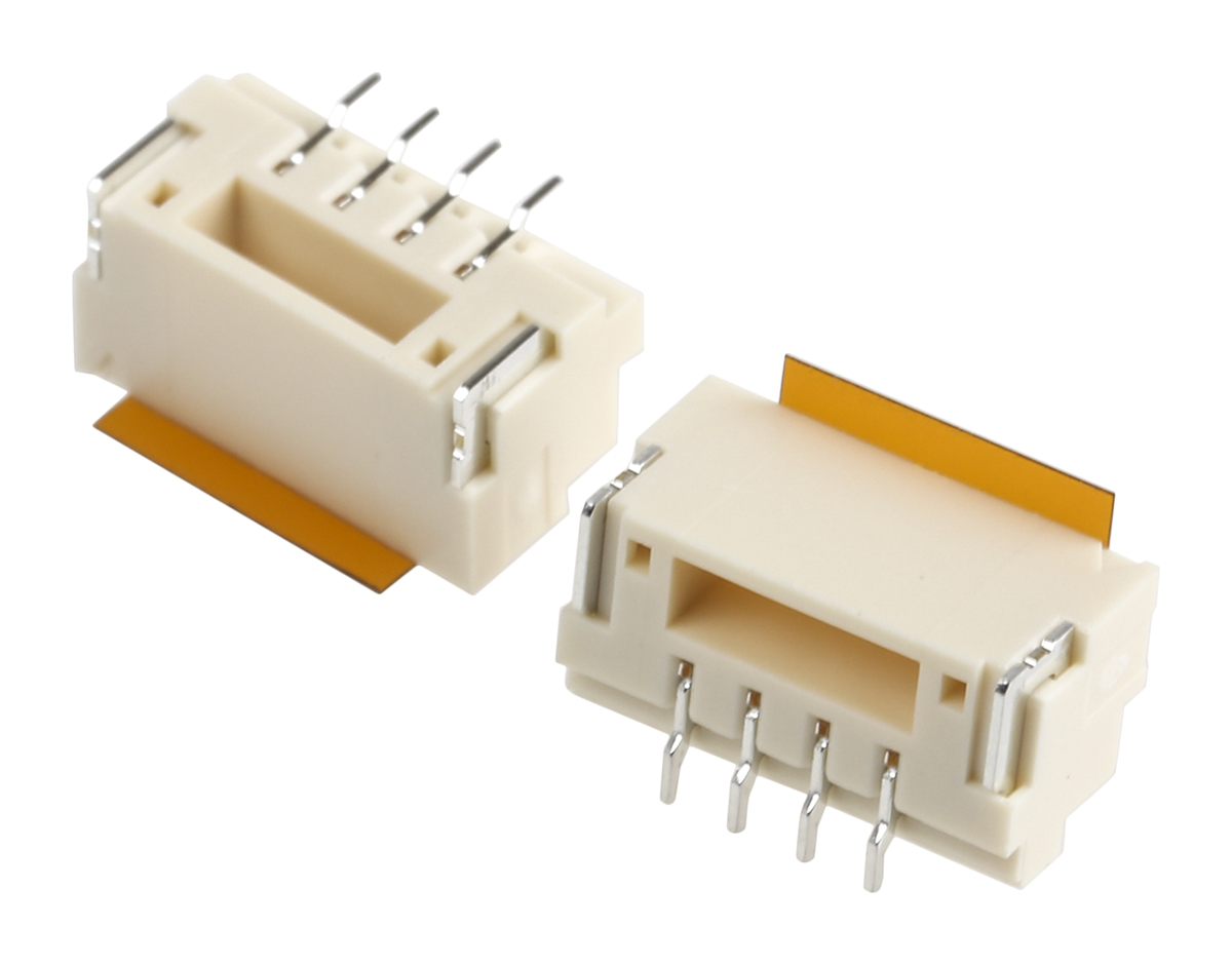 JST GH Series Straight Surface PCB Header, 4 Contact(s), 1.25 mm Pitch, 1 Row, Shrouded