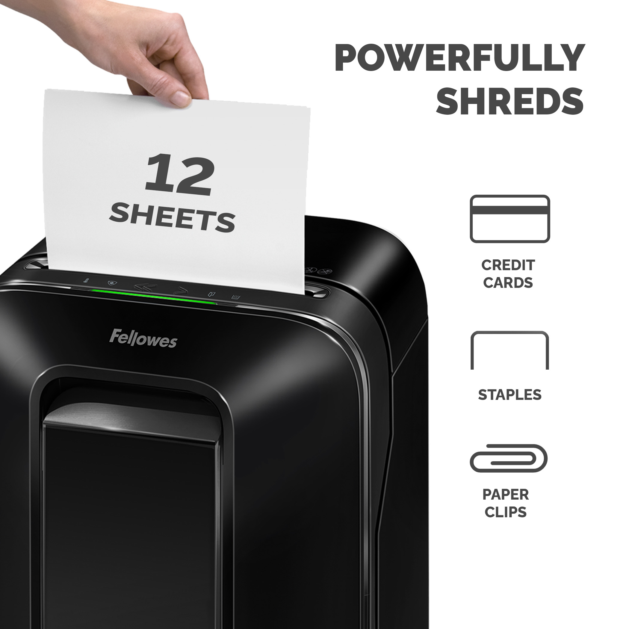 Fellowes Powershred LX201 22L Micro Cut Shredder Sheet Shreading