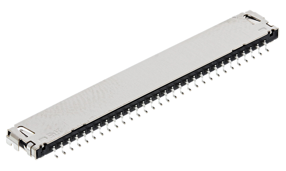 Hirose DF19 Series Right Angle Surface Mount PCB Socket, 30-Contact, 1-Row, 1mm Pitch, Solder Termination