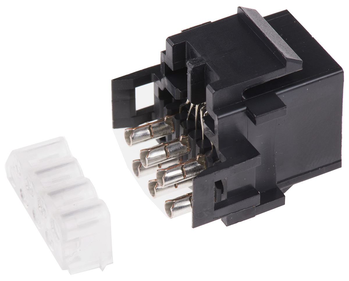 TE Connectivity DEC Connect Series Female RJ11 Modular Jack Connector, Cable Mount Straight 6 -Way