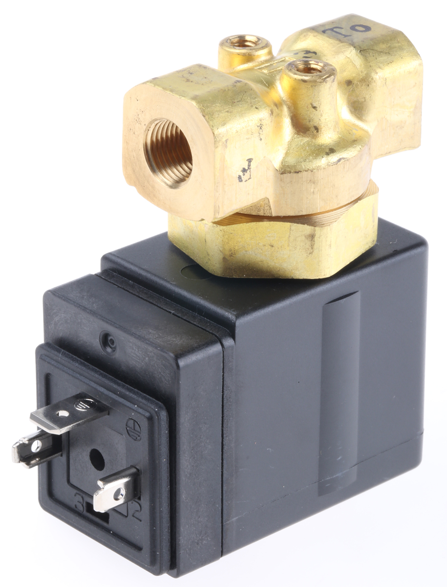 SMC Solenoid Valve VXE2120-01F-5DO1, 2 Port, NC, 24 V dc 1/8 in