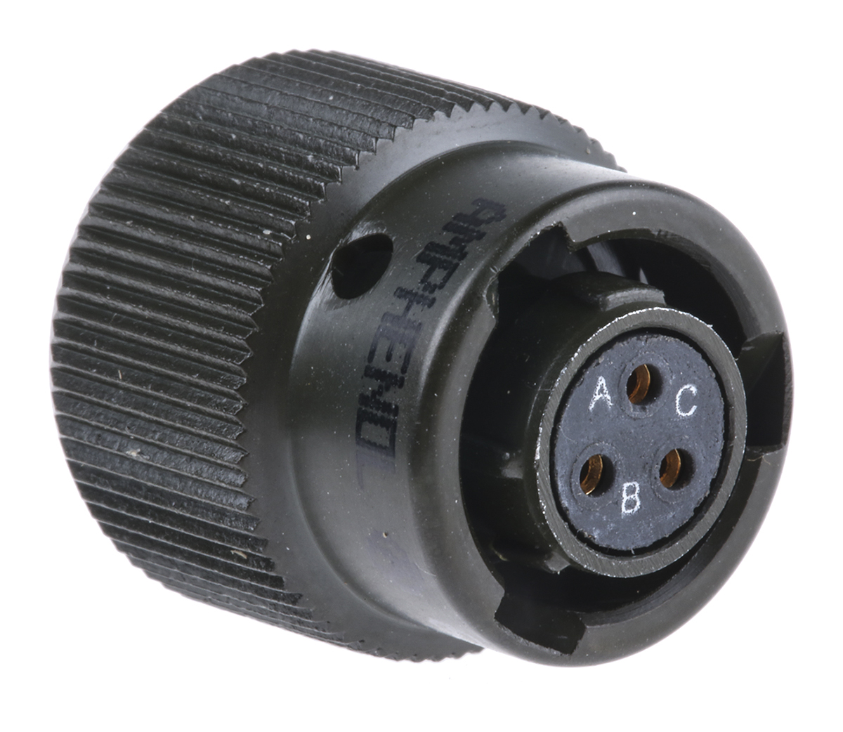Amphenol Limited, 62GB 3 Way Cable Mount MIL Spec Circular Connector PlugOlive, Socket Contacts,Shell Size 8, Bayonet
