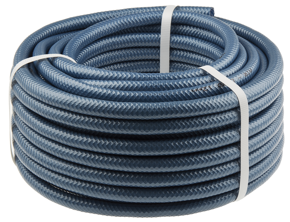 RS PRO PVC, Hose Pipe, 12mm ID, 16.5mm OD, Blue, 25m
