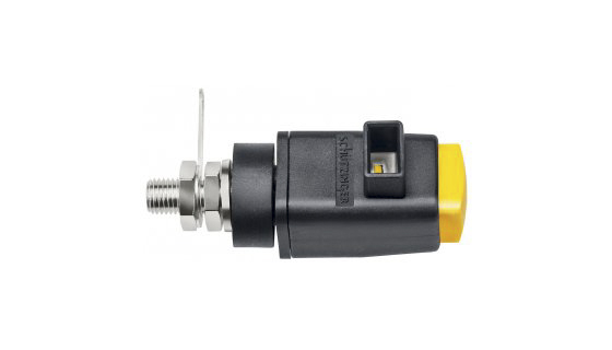 Schutzinger Yellow Terminal Post, 300V, 16A