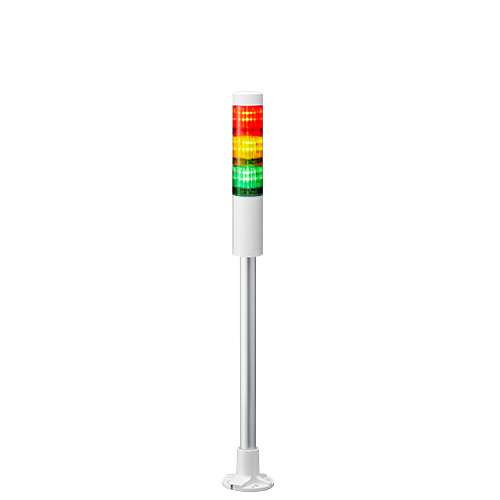 Patlite LR4 Series Coloured Signal Tower, 3 Lights, 24 V dc, Pole Mount