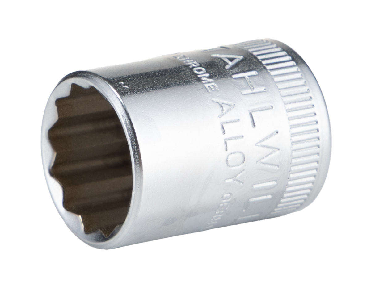 STAHLWILLE 1/4 in Drive 1/2in Standard Socket, 12 point, 23 mm Overall Length