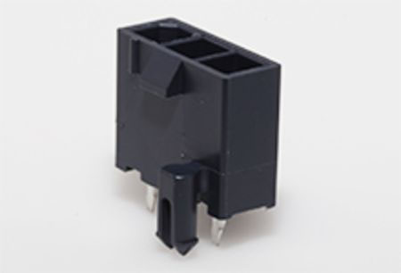 Molex Mini-Fit Jr Series Vertical Through Hole PCB Header, 3 Contact(s), 4.2 mm Pitch, 1 Row, Shrouded