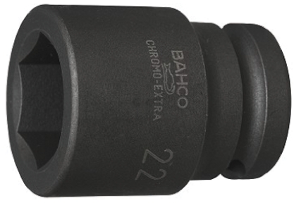 Bahco 22mm, 1/2 in Drive Impact Socket, 45 mm length
