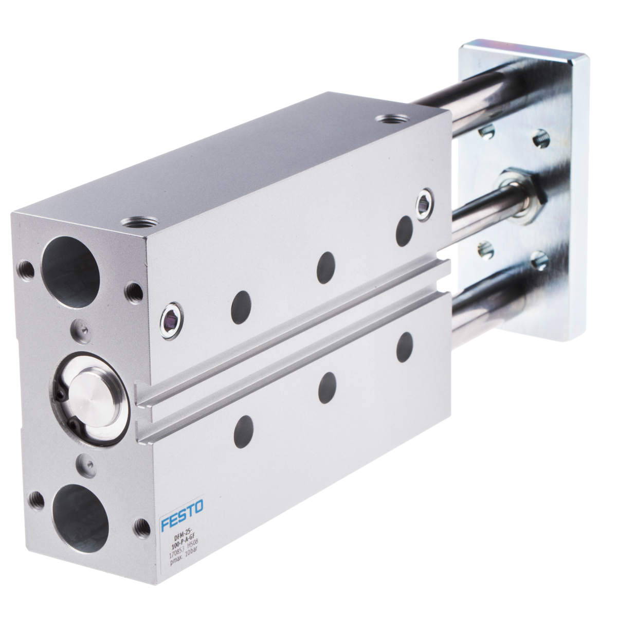 Festo Pneumatic Guided Cylinder - 170853, 25mm Bore, 100mm Stroke, DFM Series, Double Acting