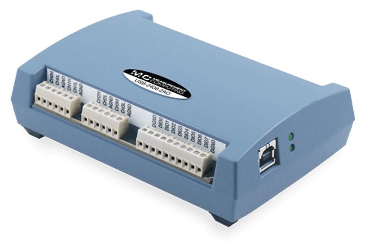 Digilent USB-2408-2AO Data Acquisition, 2 Channel(s), USB, 1ksps, 24 bit