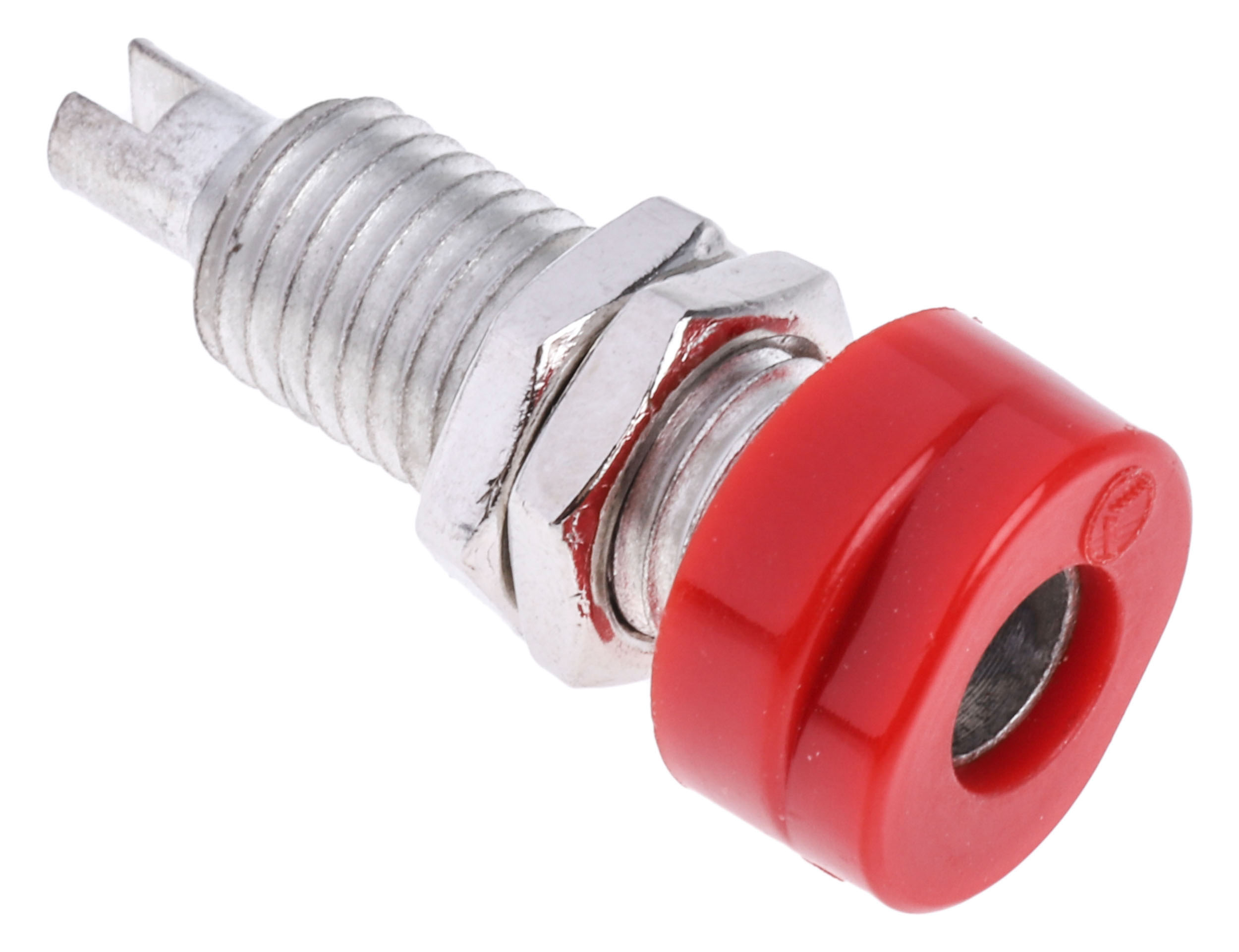 Hirschmann Test & Measurement Red Female Banana Socket, 4 mm Connector, Solder Termination, 16A, 30 V ac, 60V dc, Tin