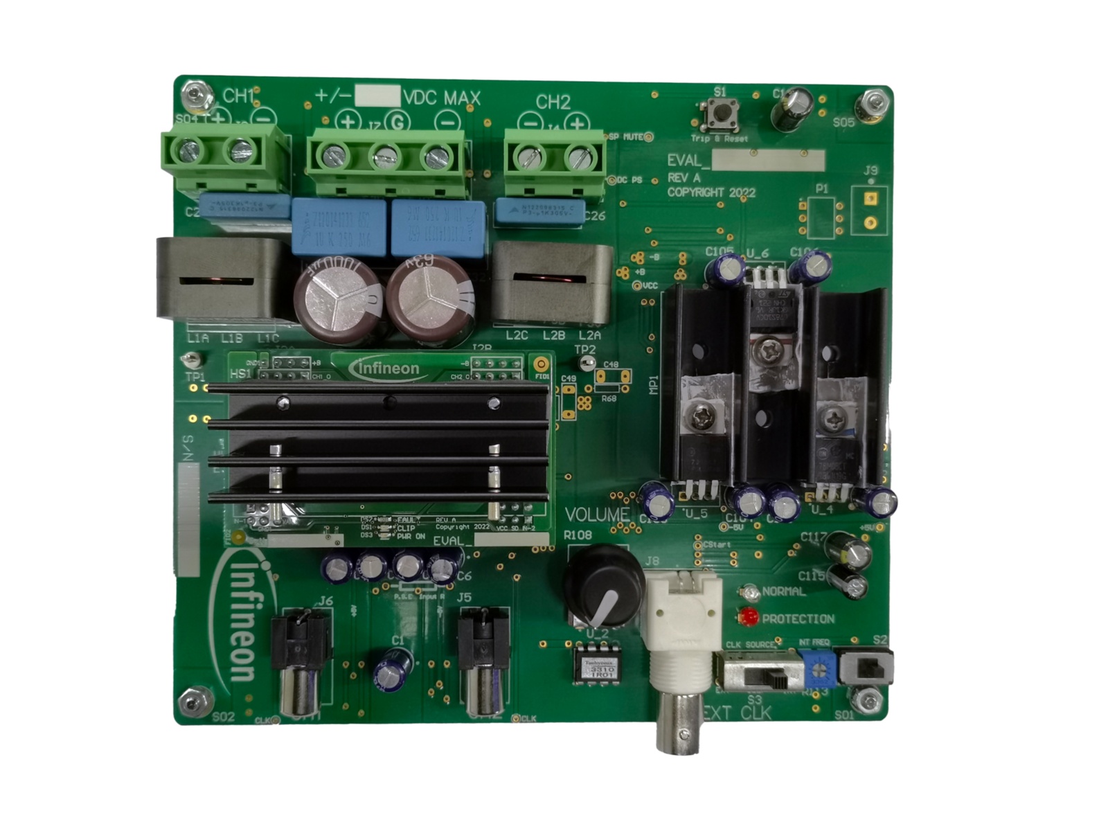 Infineon EVAL_MA5342MS_200WX2 Evaluation Board for EVALMA5342MS200WX2TOBO1 for MA5342MS IC