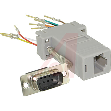 Cinch D Sub Adapter Male 9 Way D-Sub to Female RJ45
