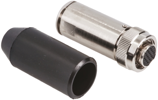 Hirose Circular Connector, 20 Contacts, Cable, Miniature Connector, Plug, Female, IP67, IP68, HR22 Series
