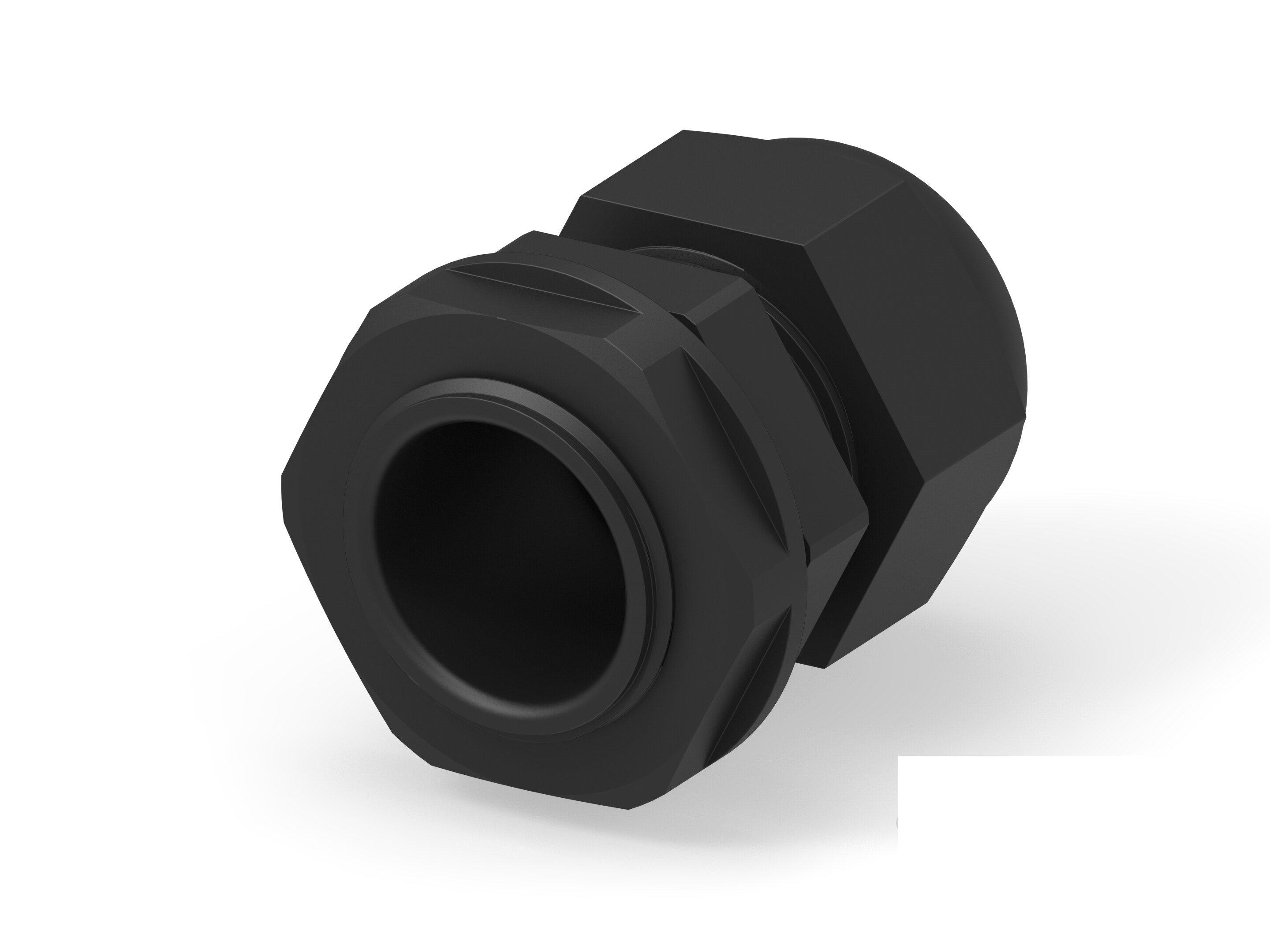 Entrelec 1SNG Series Black PA 6 Cable Gland, PG16 Thread, 10mm min., 14mm max., IP66, IP68