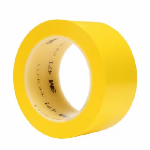 3M 471 Yellow PVC 1296in Hazard Tape, 0.13mm Thickness