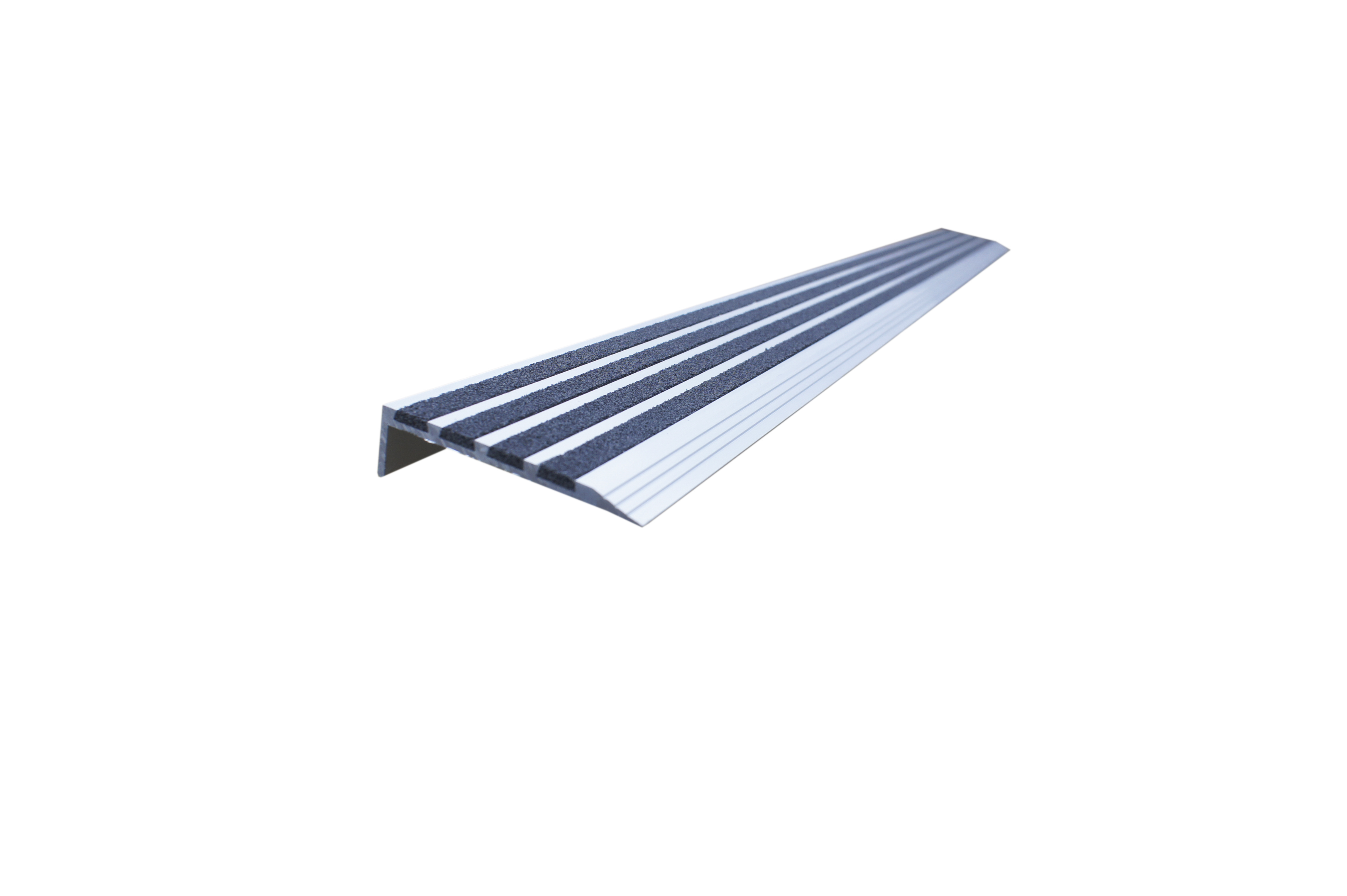 RS PRO Black Stair Nosing Aluminum, Quartz Sand Nosing 1.3m x 76mm x 5mm