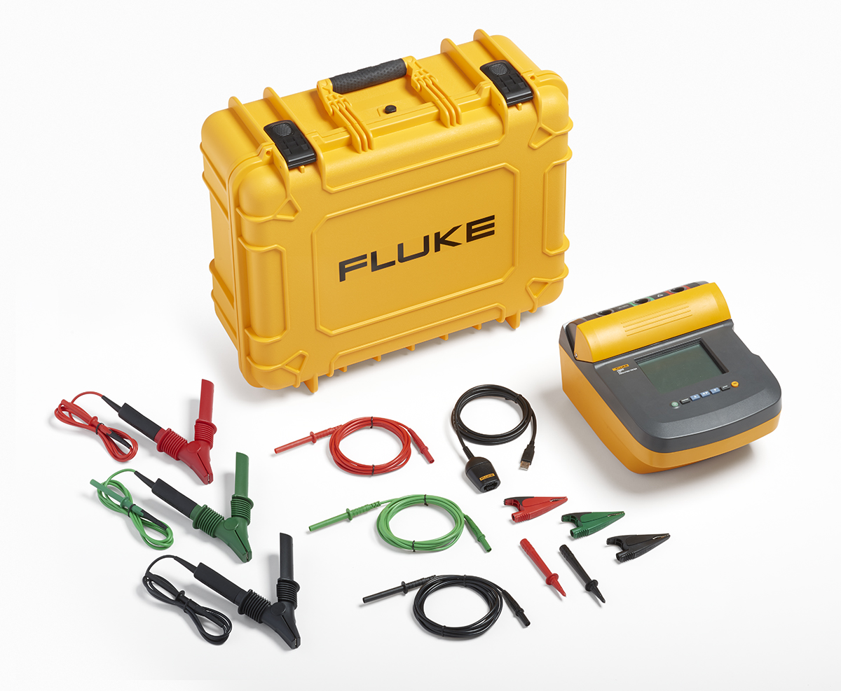 Fluke 1550C FC Kit Insulation Tester, 250V Min, 5000V Max, 1TΩ Max, CAT III 1000V