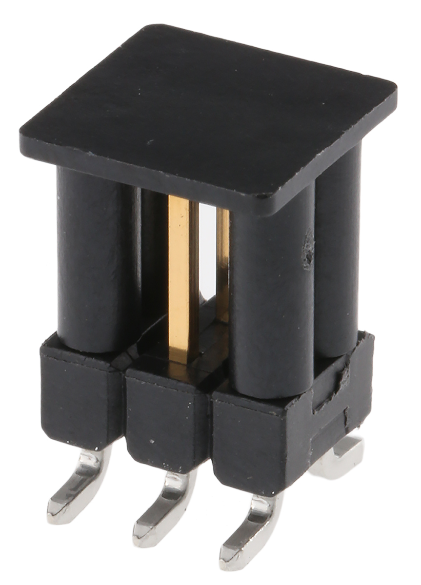 TE Connectivity AMPMODU MOD II Series Straight Surface Pin Header, 6 Contact(s), 2.54 mm Pitch, 2 Row, Unshrouded