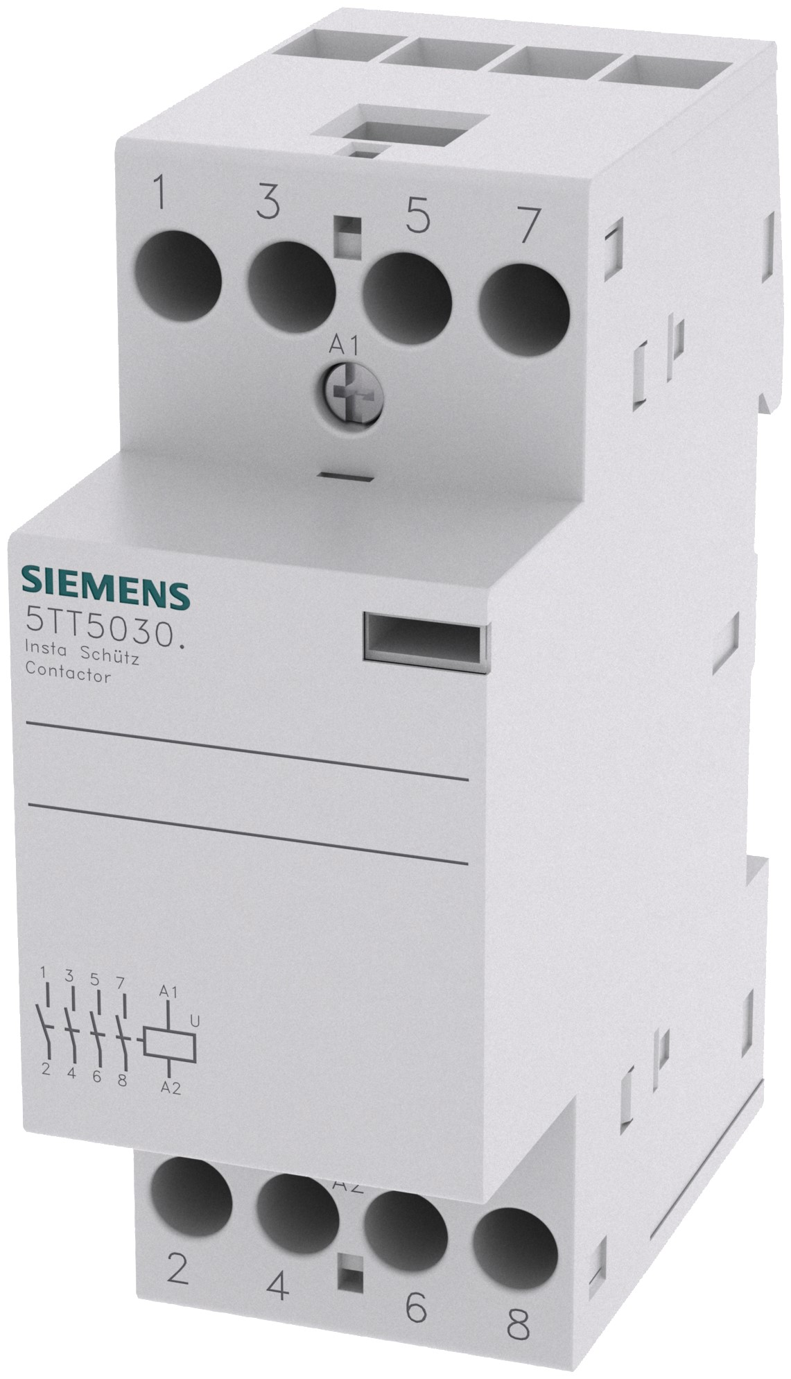 Siemens SENTRON 5TT INSTA Contactor, 230 V ac Coil, 4-Pole, 25 A, 4NO, 440 V