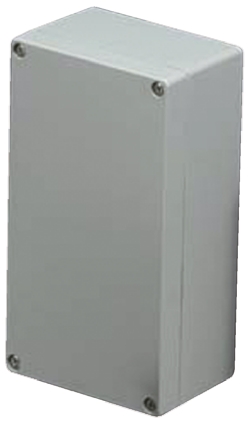 Takachi Electric Industrial BDN Series Grey Die Cast Aluminium Enclosure, IP67, Grey Lid, 130 x 90 x 50mm