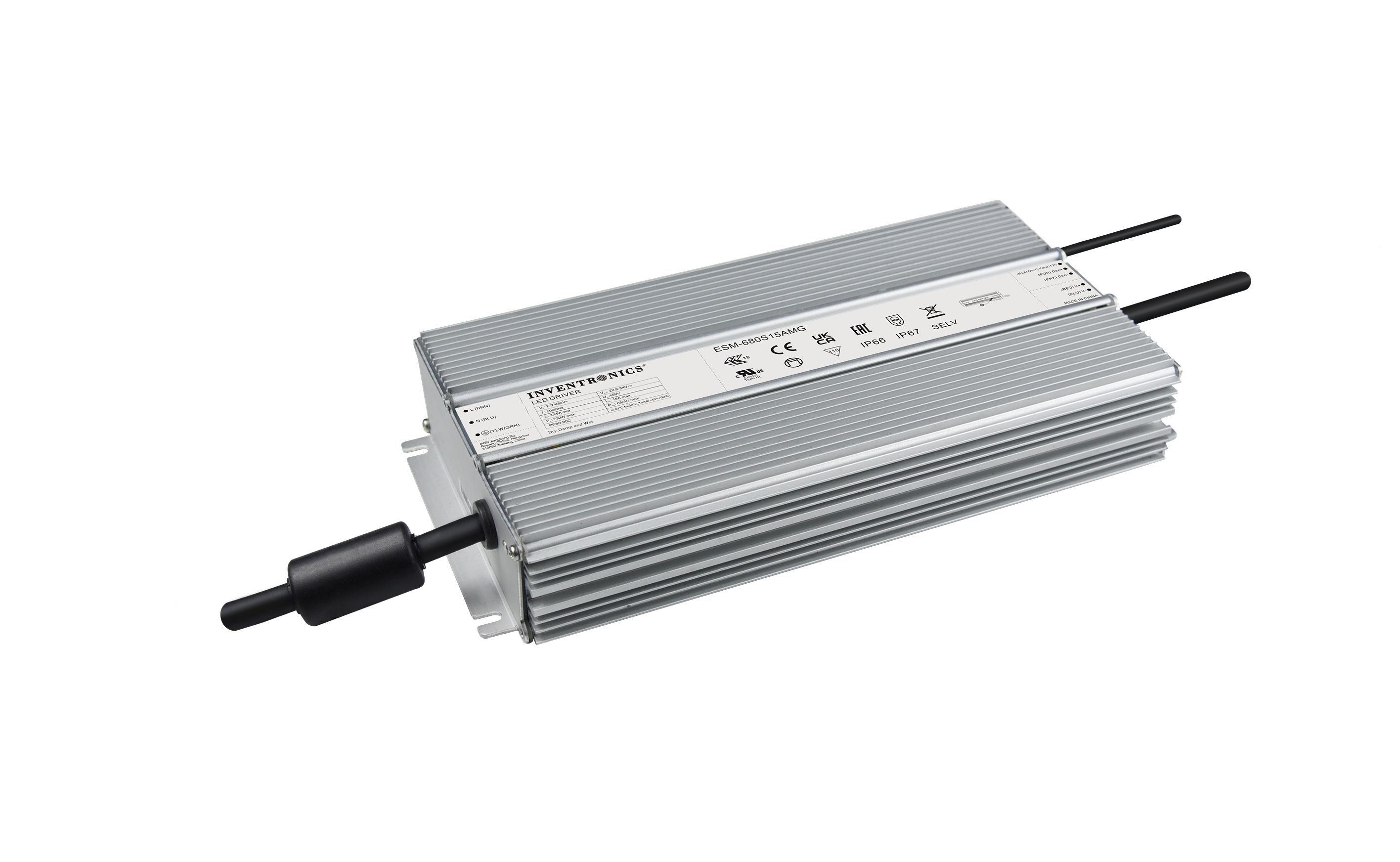 Inventronics LED Driver, 378V Output, 680W Output, 2.4A Output, Constant Current Dimmable