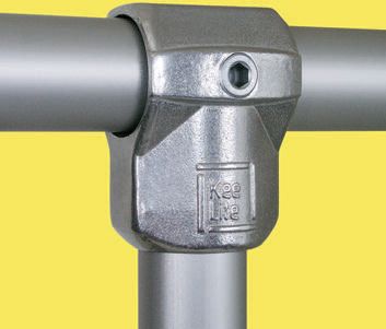Kee Lite T-Connector, Connecting Component, Strut Profile Type 8, Round Tube Size Type 8