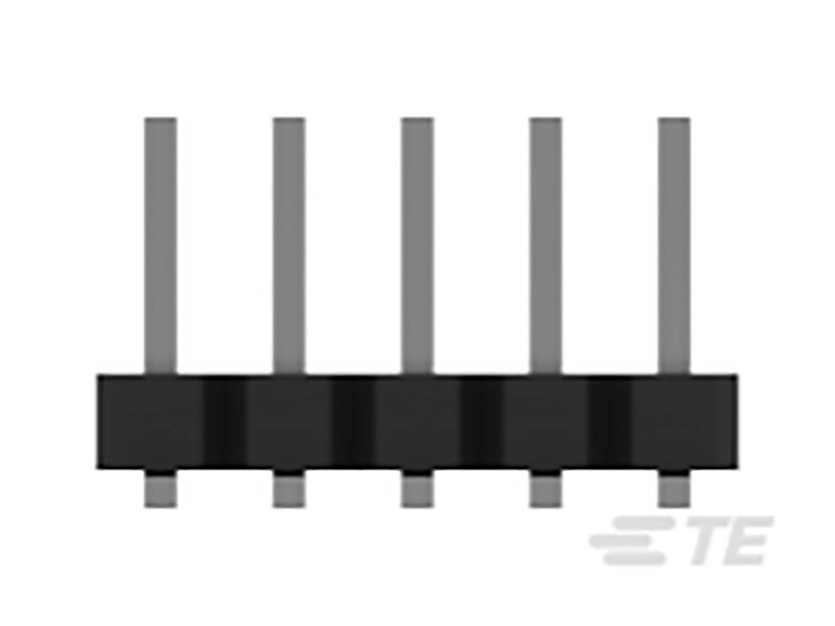 TE Connectivity AMPMODU Series Straight Surface Pin Header, 8 Contact(s), 2 mm Pitch, 2 Row, Unshrouded