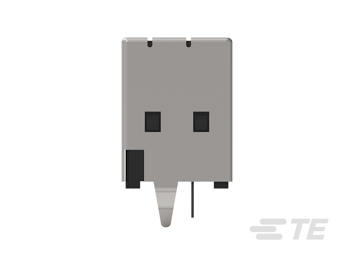 TE Connectivity Straight, Through Hole, Socket- Single Port Type B 2.0 USB Connector