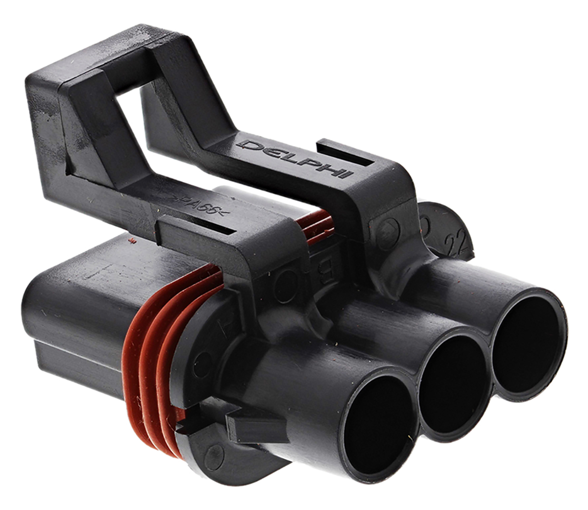 Delphi, Metri-Pack 280 Automotive Connector Socket Black Cable Mount 3 Way, Crimp Termination 12040977